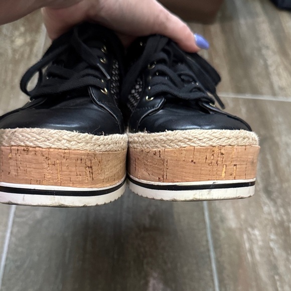 Jennifer Lopez Black and Brown Platform Sneakers - Picture 7 of 8